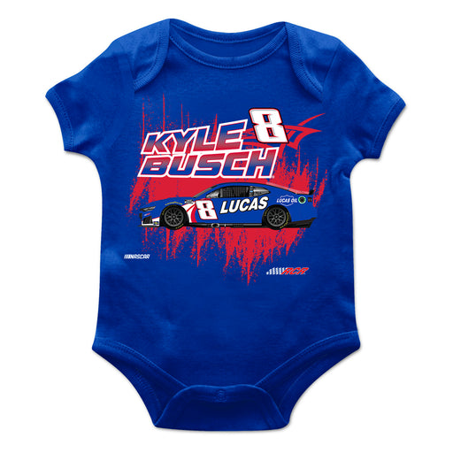 Kyle Busch Cotton Short Sleeve Bodysuit Royal