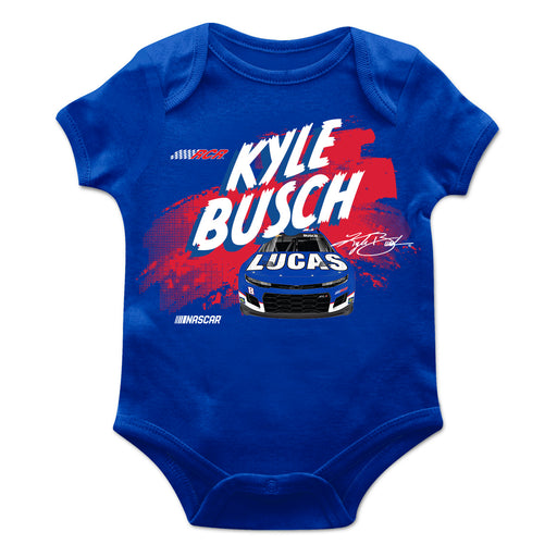 Kyle Busch Cotton Short Sleeve Bodysuit Royal