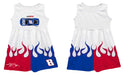 Kyle Busch Vive La Fete NASCAR Car - Flames Tank Dress - White - Vive La Fête - Online Apparel Store