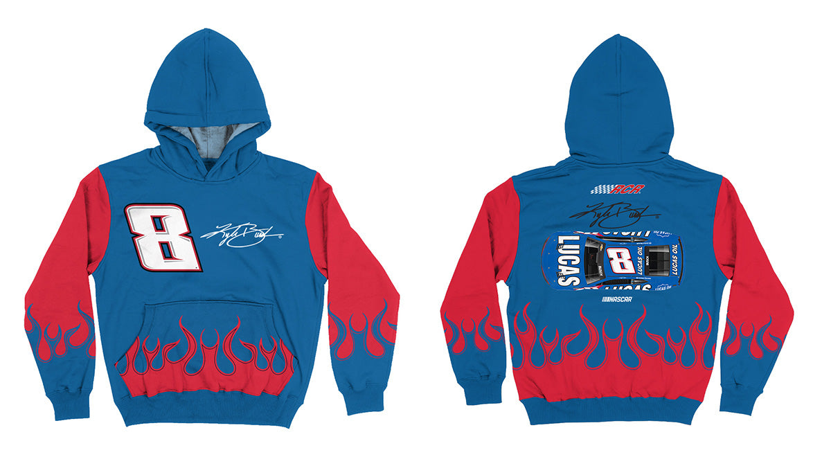 Kyle Busch Vive La Fete NASCAR Pullover Hoodie - Blue - Vive La Fête - Online Apparel Store