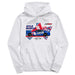 Kyle Busch NASCAR Pullover Cotton Hoodie - White