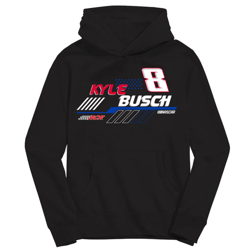 Kyle Busch NASCAR Pullover Cotton Hoodie - Black