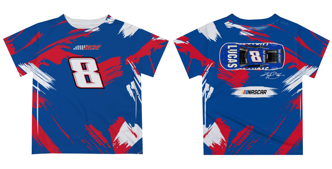 Kyle Busch Vive La Fete NASCAR Paint Brush T-Shirt  - Blue - Vive La Fête - Online Apparel Store