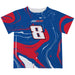 Kyle Busch Vive La Fete NASCAR Marble T-Shirt  - Blue