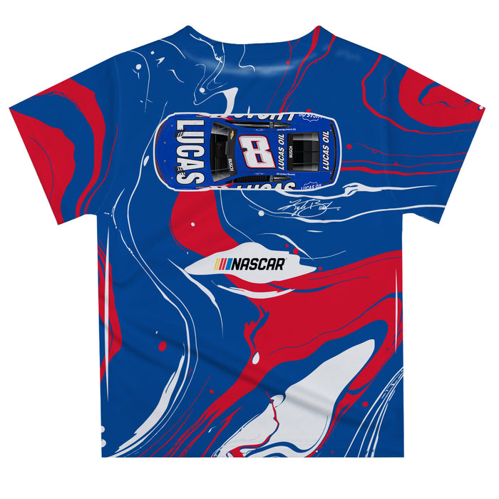 Kyle Busch Vive La Fete NASCAR Marble T-Shirt  - Blue - Vive La Fête - Online Apparel Store