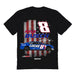 Kyle Busch NASCAR American Flag Cotton T-Shirt