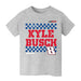 Kyle Busch NASCAR Grid Car Cotton T-Shirt  - Grey