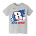 Kyle Busch NASCAR Abstract Check Halftones Cotton T-Shirt - Grey