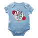 Kentucky Derby Cotton Short Sleeve Bodysuit - Light Blue