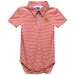Kentucky Derby Embroidered Red Cardinal Stripe Knit Boys Polo Bodysuit
