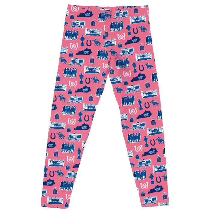 Kentucky Derby Vive La Fete Girls Pink Leggings Tights