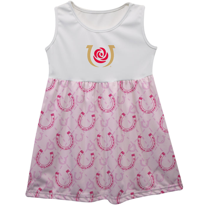 Kentucky Derby Sleeveless Tank Dress - Pink
