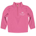 Kentucky Derby Vive La Fete Solid Pink Quarter Zip Pullover Sleeves