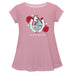 Kentucky Derby Cotton Short Sleeve Youth A-line Top - Pink