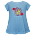 Kentucky Derby Cotton Short Sleeve Youth A-line Top - Light Blue