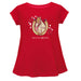 Kentucky Derby Cotton Short Sleeve Youth A-line Top - Red