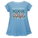 Kentucky Derby Cotton Short Sleeve Youth A-line Top - Light Blue