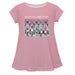 Kentucky Derby Cotton Short Sleeve Youth A-line Top - Light Pink