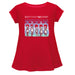 Kentucky Derby Cotton Short Sleeve Youth A-line Top - Red