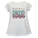 Kentucky Derby Cotton Short Sleeve Youth A-line Top - White