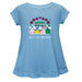 Kentucky Derby Cotton Short Sleeve Youth A-line Top - Light Blue