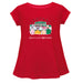 Kentucky Derby Cotton Short Sleeve Youth A-line Top - Red