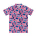 Kentucky Derby Repeat Print Vive La Fete Boys Pink Short Sleeve Polo Shirt