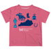 Kentucky Derby Vive La Fete Boys Game Day Pink Short Sleeve Tee with Logo Print