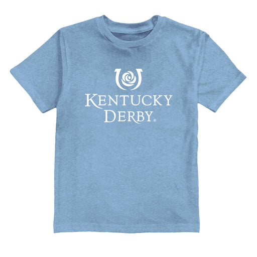 Kentucky Derby Light Blue Boys Cotton Short Sleeve Tee