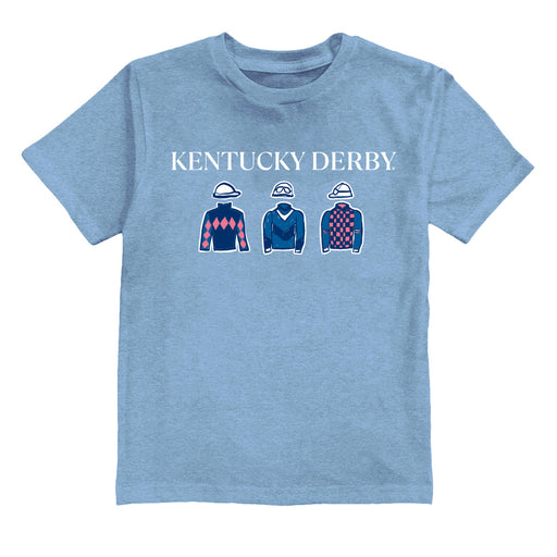 Kentucky Derby Boys Light Blue Cotton Short Sleeve Tee
