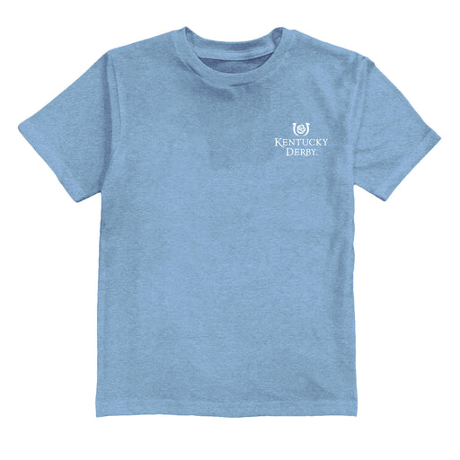 Kentucky Derby Light Blue Boys Cotton Short Sleeve Tee