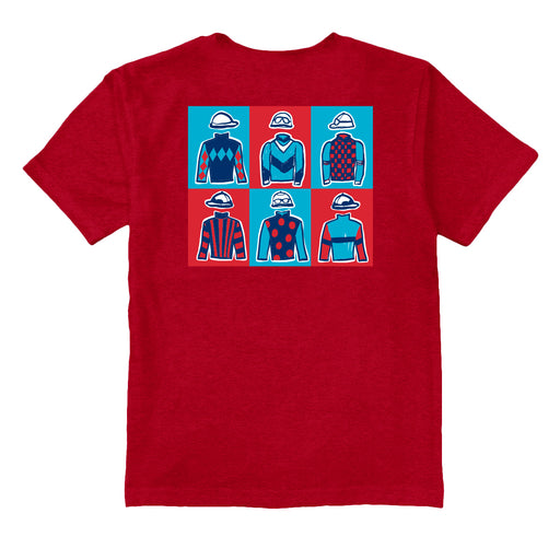 Kentucky Derby Red Boys Cotton Short Sleeve Tee - Vive La Fête - Online Apparel Store