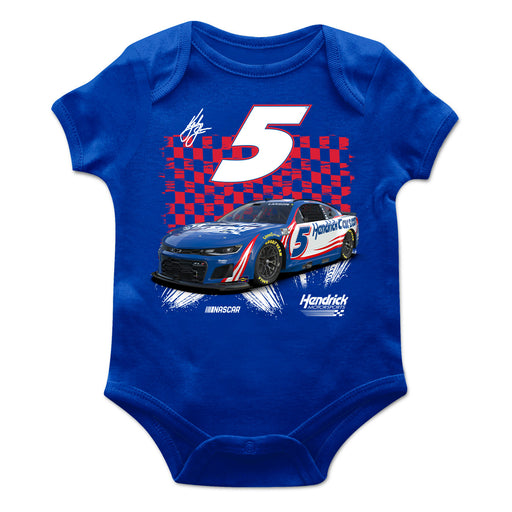 Kyle Larson Cotton Short Sleeve Bodysuit Royal
