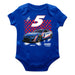 Kyle Larson Cotton Short Sleeve Bodysuit Royal