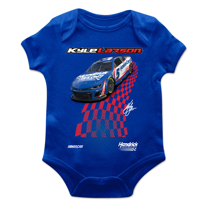 Kyle Larson Cotton Short Sleeve Bodysuit Royal