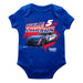 Kyle Larson Cotton Short Sleeve Bodysuit Royal