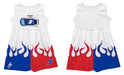 Kyle Larson Nascar Car  Flames Tank Dress - White - Vive La Fête - Online Apparel Store