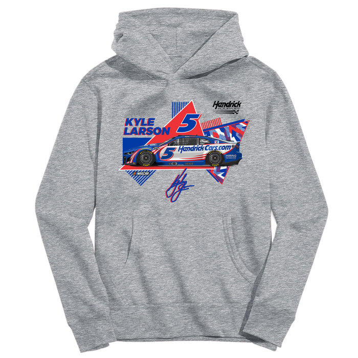 Kyle Larson NASCAR Pullover Hoodie - Grey