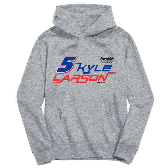 Kyle Larson NASCAR Pullover Hoodie - Grey