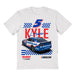Kyle Larson Vive La Fete Racing Car T-Shirt - White
