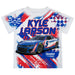 Kyle LarsonVive La Fete Paint Brush Racing Car T-Shirt- White