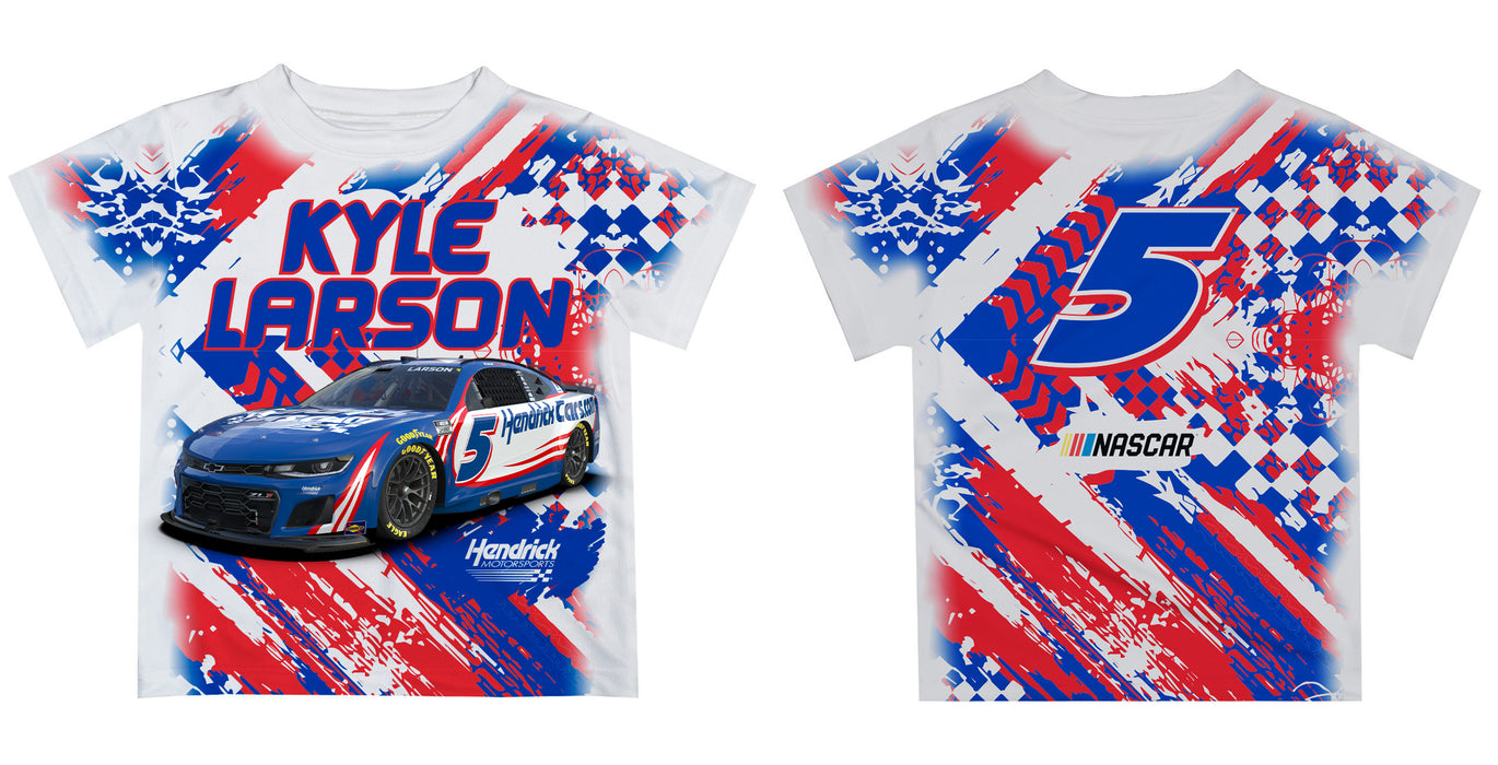 Kyle LarsonVive La Fete Paint Brush Racing Car T-Shirt- White - Vive La Fête - Online Apparel Store