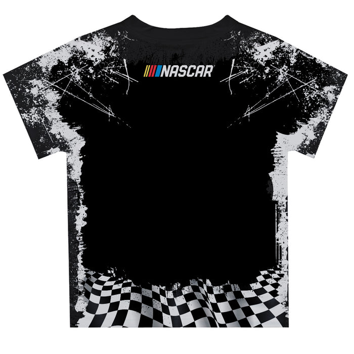 Kyle Larson Vive La Fete Checkered Racing Car T-Shirt- Black
