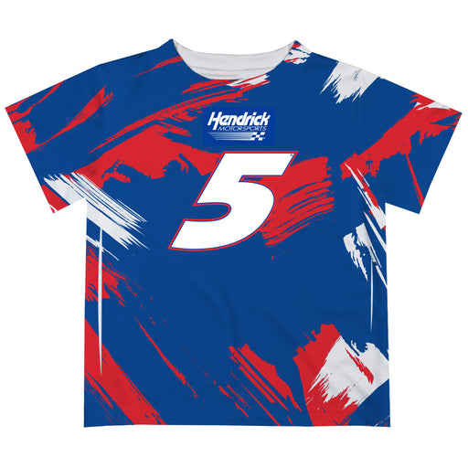 Kyle Larson Vive La Fete NASCAR Paint Brush T-Shirt  - Royal