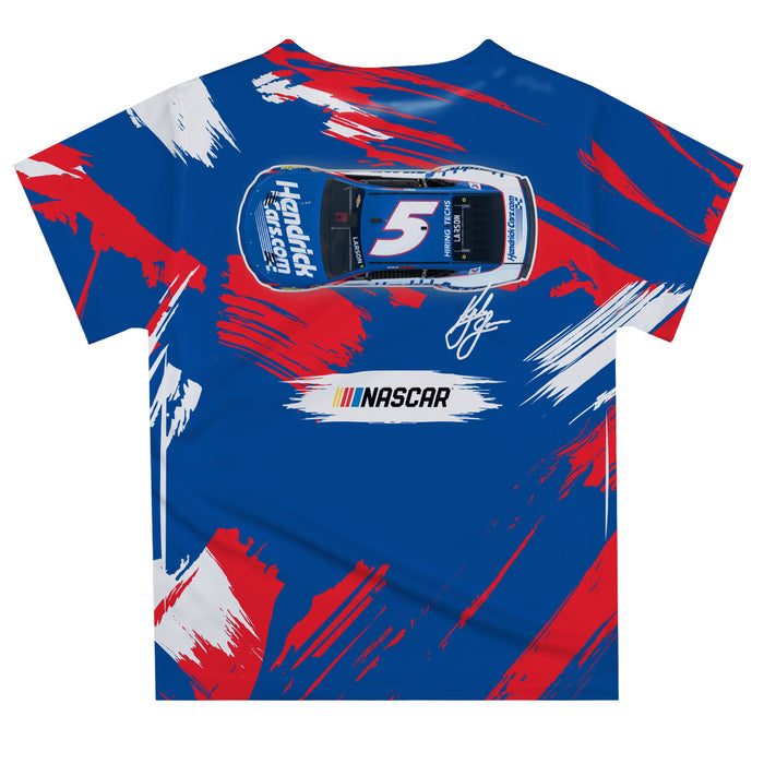 Kyle Larson Vive La Fete NASCAR Paint Brush T-Shirt  - Royal - Vive La Fête - Online Apparel Store