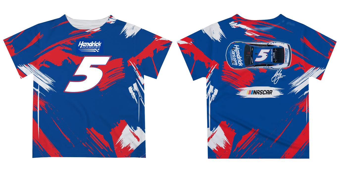 Kyle Larson Vive La Fete NASCAR Paint Brush T-Shirt  - Royal - Vive La Fête - Online Apparel Store