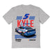Kyle Larson NASCAR NameGrid Classic Cotton T-Shirt - Grey