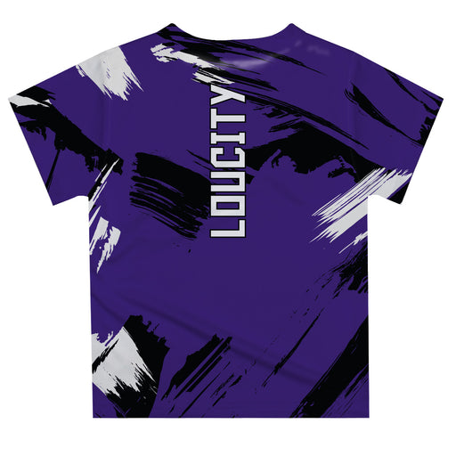 Louisville City FC Paint Brush Boys Game Day Purple Short Sleeve Tee - Vive La Fête - Online Apparel Store