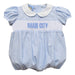 Manchester City Smocked Light Blue Gingham Girls Bubble