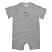Manchester City Embroidered Gray Knit Short Sleeve Boys Romper